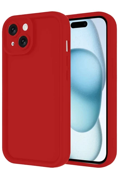 Newface Apple iPhone 14 Kılıf Viera Silikon - Kırmızı ürün görseli 1