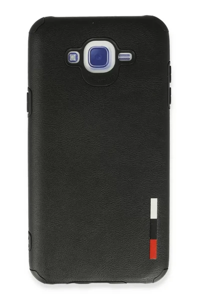 Newface Samsung Galaxy J7 Kılıf Loop Deri Silikon - Siyah ürün görseli 1