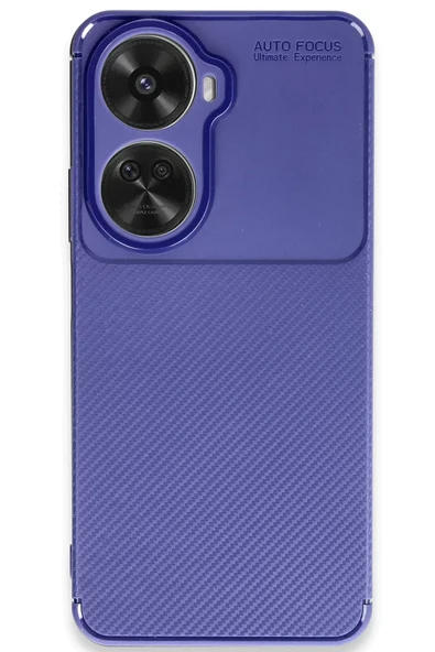 Newface Huawei Nova 12 SE Kılıf Auto Focus Karbon Kapak - Lacivert ürün görseli 1