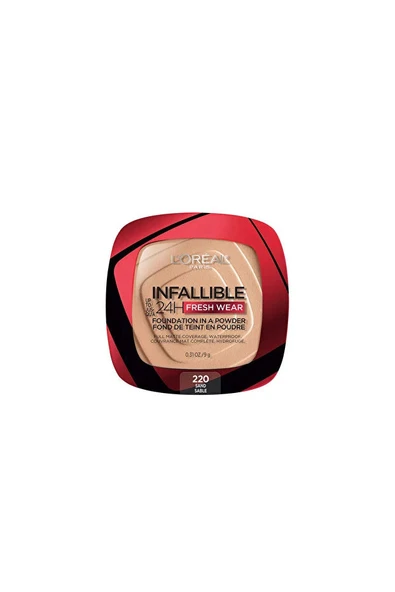 Loreal Paris Infaillible 24h Fresh Wear Pudra Fondöten 220 Sable Sand ürün görseli 1