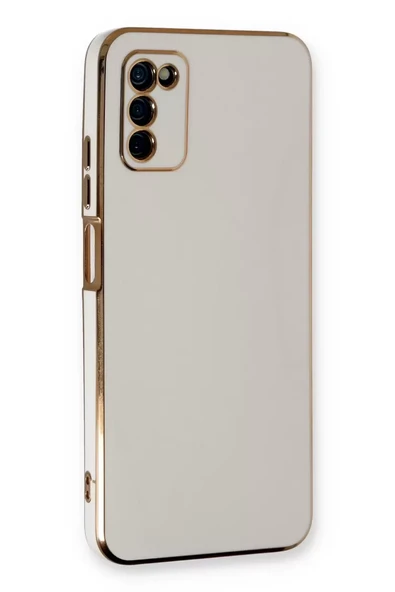 Newface Samsung Galaxy A03S Kılıf Volet Silikon - Beyaz ürün görseli 1
