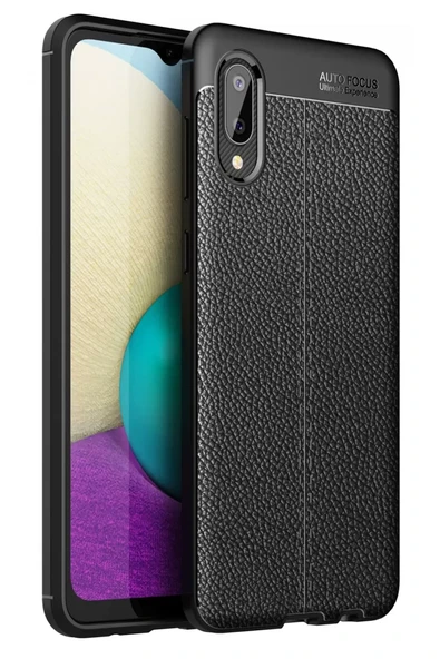 Newface Samsung Galaxy A02 Kılıf Auto Focus Kapak - Siyah ürün görseli 1