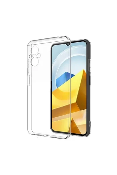 Newface Xiaomi Poco M5 Kılıf Lüx Şeffaf Silikon ürün görseli 1