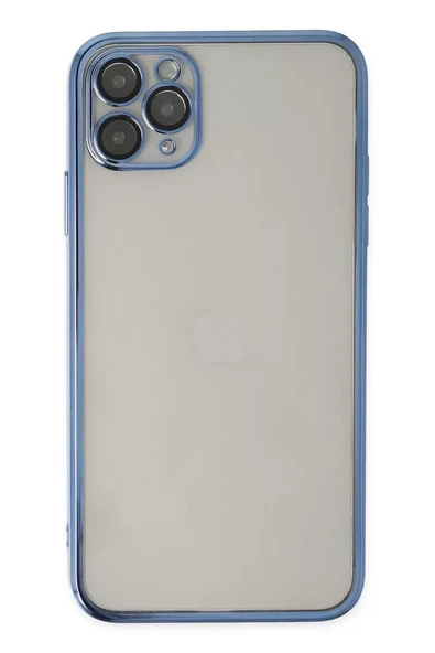 Newface Apple iPhone 11 Pro Kılıf Razer Lensli Silikon - Açık Mavi ürün görseli 1
