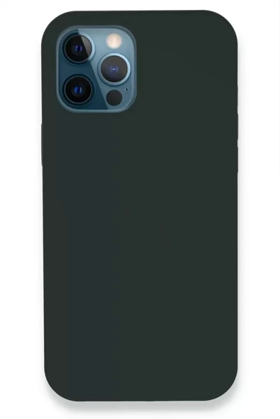 Newface Apple iPhone 12 Pro Kılıf Lansman Legant Silikon - Koyu Yeşil ürün görseli 1