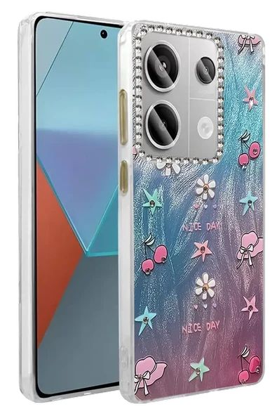 Newface Xiaomi Redmi Note 13 Pro 4G Kılıf Blade Aynalı Desenli Kapak - Desen 4 ürün görseli 1