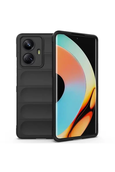 Newface Realme 10 Pro 5G Kılıf Optimum Silikon - Siyah ürün görseli 1