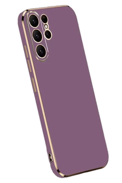 Newface Samsung Galaxy S24 Ultra Kılıf Volet Silikon - Mor ürün görseli 1