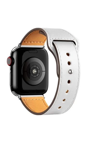 Newface Apple Watch 38mm KR415 Luaz Deri Kordon - Beyaz ürün görseli 1