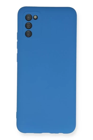 Newface Samsung Galaxy A03S Kılıf Nano içi Kadife Silikon - Mavi ürün görseli 1