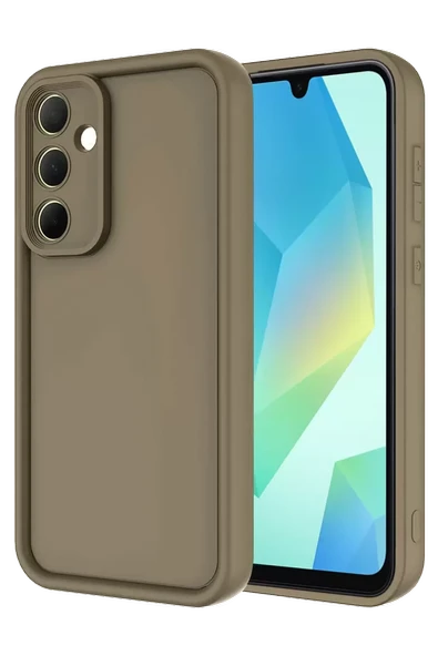 Newface Samsung Galaxy A16 5G Kılıf Viera Silikon - Kahverengi ürün görseli 1