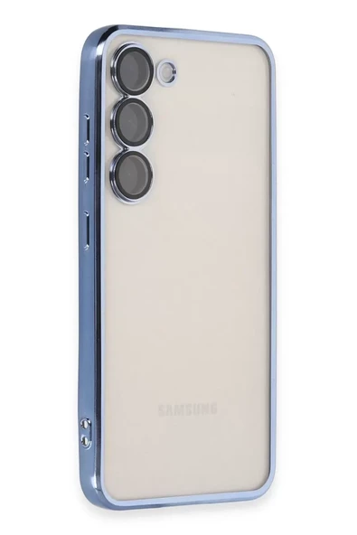 Newface Samsung Galaxy S23 Plus Kılıf Razer Lensli Silikon - Açık Mavi ürün görseli 1