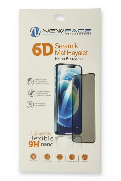 Newface Samsung Galaxy A12 6D Mat Seramik Hayalet Nano Ekran Koruyucu ürün görseli 1