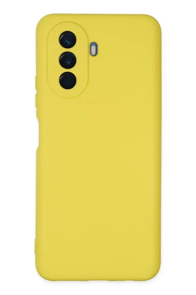 Newface Huawei Nova Y70 Kılıf Nano içi Kadife Silikon - Sarı ürün görseli 1