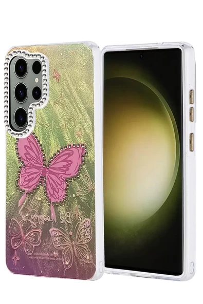 Newface Samsung Galaxy S25 Ultra Kılıf Blade Aynalı Desenli Kapak - Desen 5 ürün görseli 1
