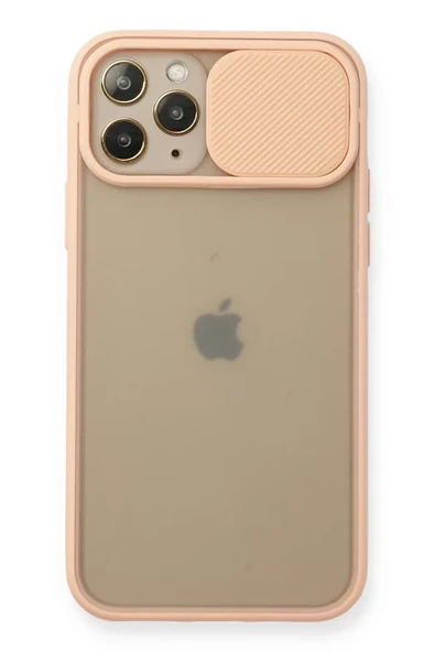 Newface Apple iPhone 11 Pro Kılıf Palm Buzlu Kamera Sürgülü Silikon - Pembe ürün görseli 1