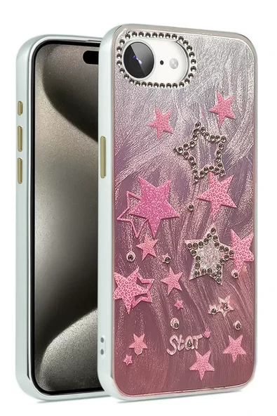 Newface Apple iPhone 16E Kılıf Blade Aynalı Desenli Kapak - Desen 7 ürün görseli 1
