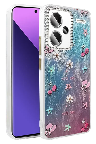 Newface Xiaomi Redmi Note 13 Pro Plus Kılıf Blade Aynalı Desenli Kapak - Desen 4 ürün görseli 1