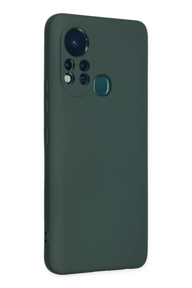 Newface İnfinix Hot 11s Kılıf Nano içi Kadife Silikon - Koyu Yeşil ürün görseli 1