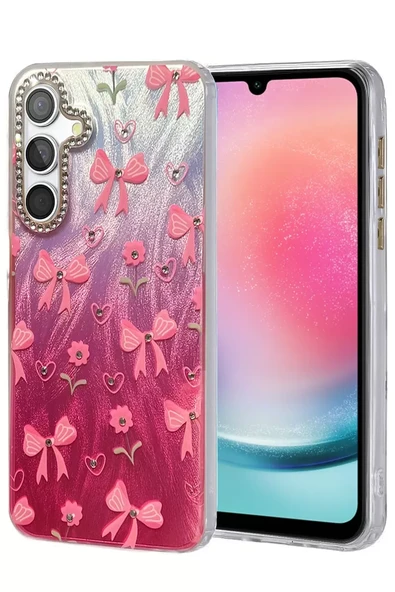 Newface Samsung Galaxy A24 4G Kılıf Blade Aynalı Desenli Kapak - Desen 3 ürün görseli 1