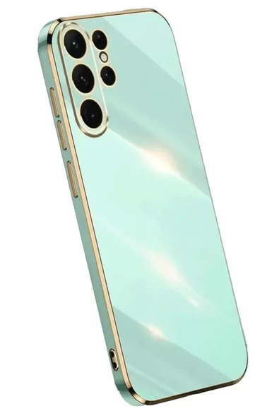 Newface Samsung Galaxy S24 Ultra Kılıf Volet Silikon - Açık Yeşil ürün görseli 1