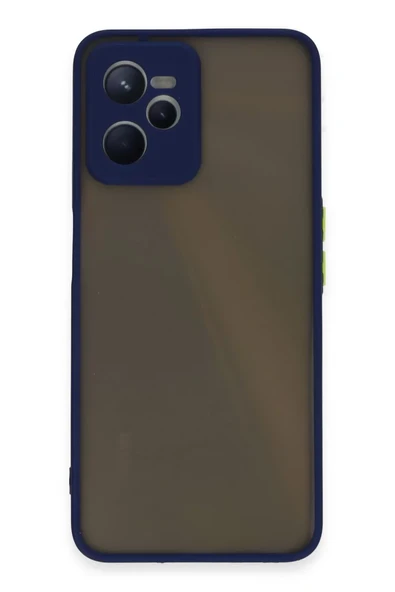 Newface Realme C35 Kılıf Montreal Silikon Kapak - Lacivert ürün görseli 1