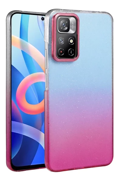 Newface Xiaomi Redmi Note 11 Pro Glossy Kapak - Pembe ürün görseli 1