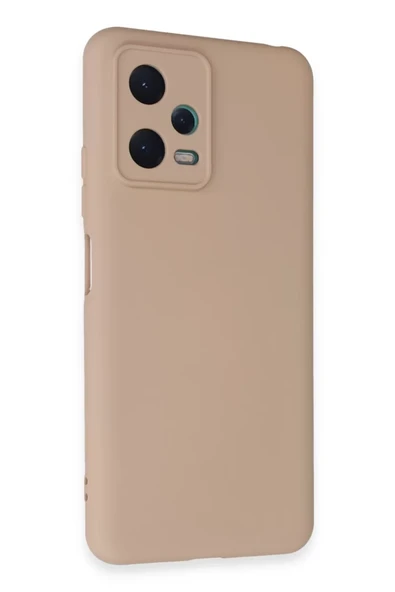Newface Xiaomi Redmi Note 12 5G Kılıf Nano içi Kadife Silikon - Pudra ürün görseli 1