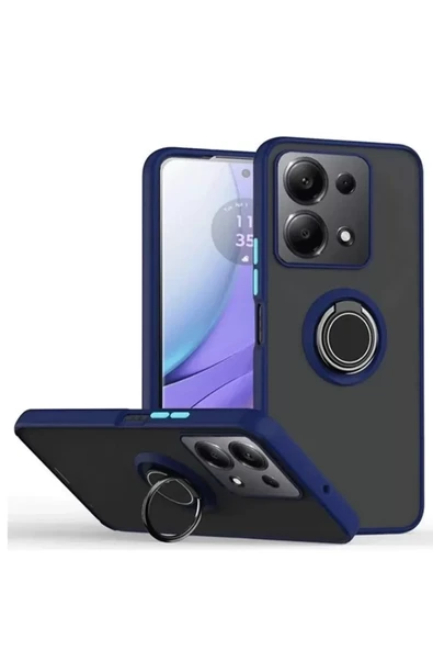 Newface Xiaomi Redmi Note 13 Pro 4G Montreal Yüzüklü Silikon Kapak - Lacivert ürün görseli 1