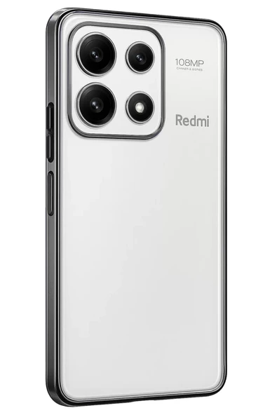 Newface Xiaomi Poco X6 Pro Kılıf Razer Lensli Silikon - Gümüş ürün görseli 1