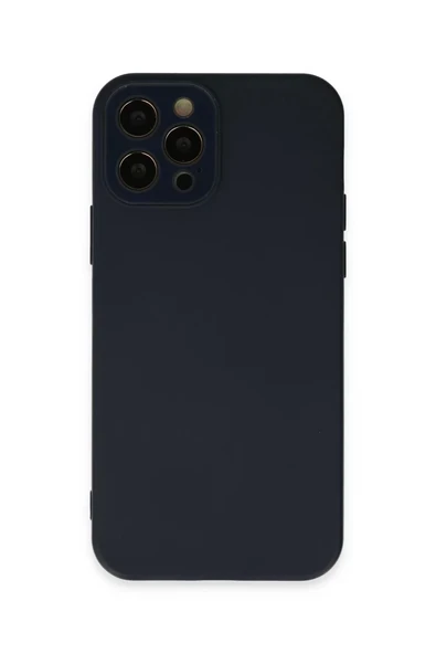 Newface Apple iPhone 12 Pro Max Kılıf Lansman Glass Kapak - Lacivert ürün görseli 1