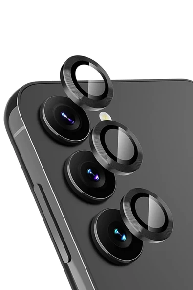 Newface Samsung Galaxy A25 5G Valdez Metal Kamera Lens - Siyah ürün görseli 1