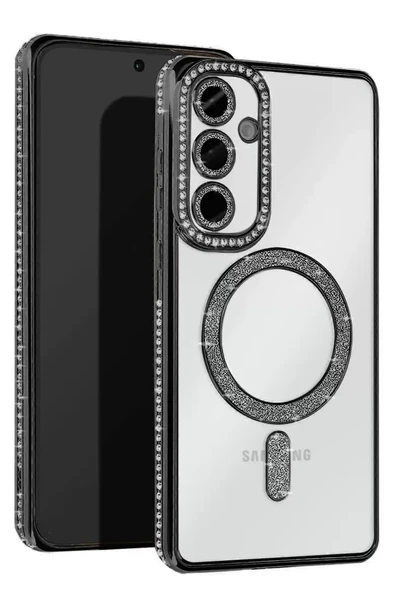 Newface Samsung Galaxy S25 Edge Joke Simli Magneticsafe Kılıf - Siyah ürün görseli 1