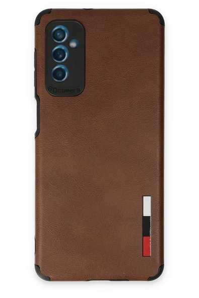 Newface Samsung Galaxy M52 5G Kılıf Loop Deri Silikon - Kahverengi ürün görseli 1