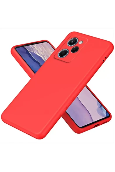 Newface Xiaomi Poco X5 Pro 5G Nano içi Kadife Silikon - Kırmızı ürün görseli 1