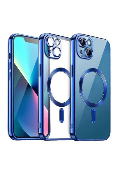 Newface Apple iPhone 13 Kılıf Kross Magneticsafe Kapak - Lacivert ürün görseli 1
