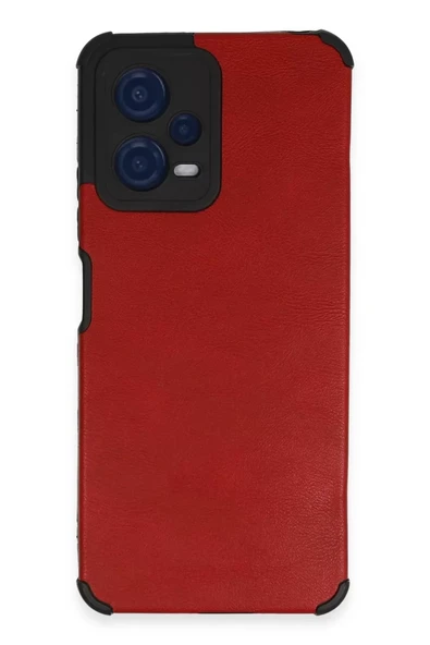 Newface Xiaomi Redmi Note 12 5G Kılıf Loop Deri Silikon - Kırmızı ürün görseli 1