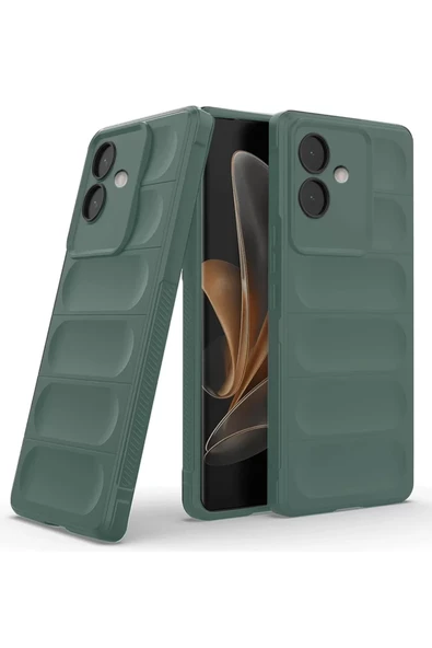 Newface Oppo A3 Kılıf Optimum Silikon - Koyu Yeşil ürün görseli 1