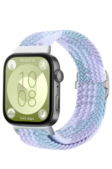 Newface Huawei Fit 4 Star Kordon - Lila-Beyaz ürün görseli 1