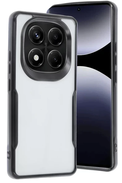 Newface Xiaomi Redmi Note 14 Pro 5G Kılıf Boyi Silikon Kapak - Siyah ürün görseli 1