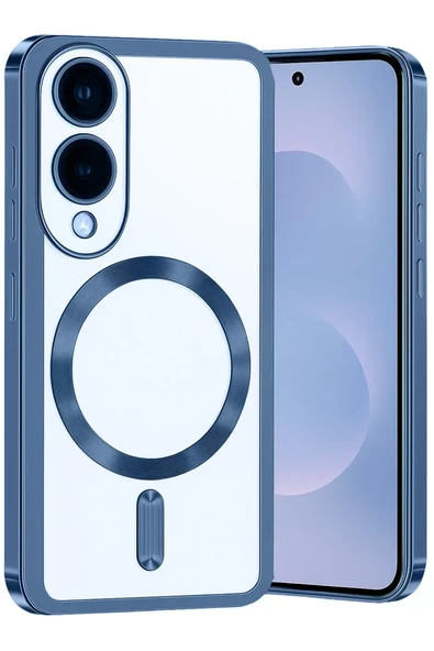 Newface Samsung Galaxy S25 Edge Kross Magneticsafe Kapak - Sierra Blue ürün görseli 1