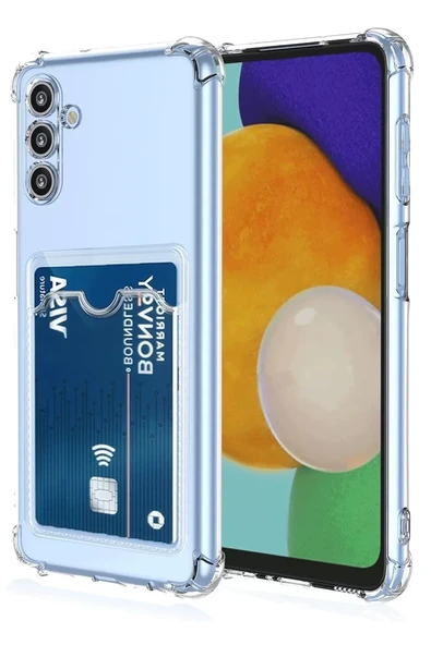 Newface Samsung Galaxy A26 Kılıf Kart Şeffaf Silikon - Şeffaf ürün görseli 1