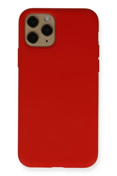 Newface Apple iPhone 11 Pro Kılıf Nano içi Kadife Silikon - Kırmızı ürün görseli 1