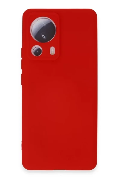 Newface Xiaomi Mi 13 Lite Kılıf Nano içi Kadife Silikon - Kırmızı ürün görseli 1