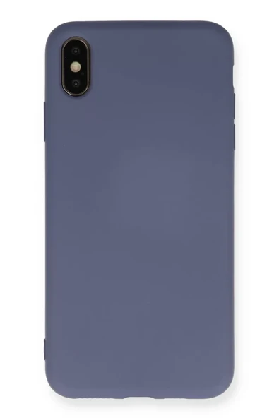 Newface Apple iPhone XS Max Kılıf Nano içi Kadife Silikon - Gri ürün görseli 1