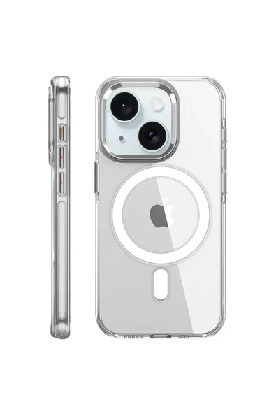 Joko Apple iPhone 15 Pro Kılıf Crystal Magsafe Kapak - Şeffaf ürün görseli 1