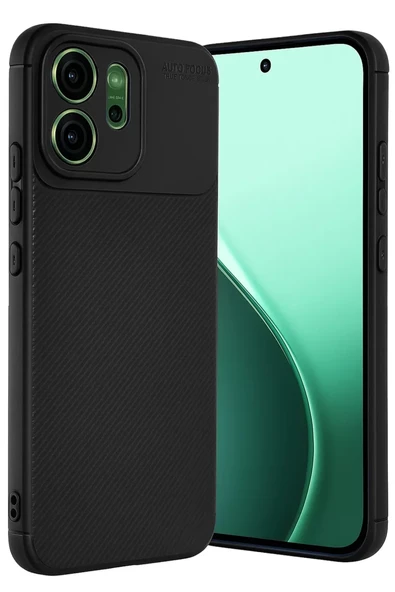 Newface Oppo Reno 14F Auto Focus Karbon Kapak - Siyah ürün görseli 1