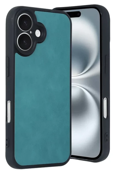 Newface Apple iPhone 16 Kılıf Aras Deri Kapak - Açık Yeşil ürün görseli 1