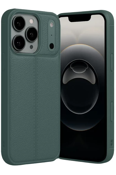 Newface Apple iPhone 17 Pro Max Auto Focus Kapak - Koyu Yeşil ürün görseli 1