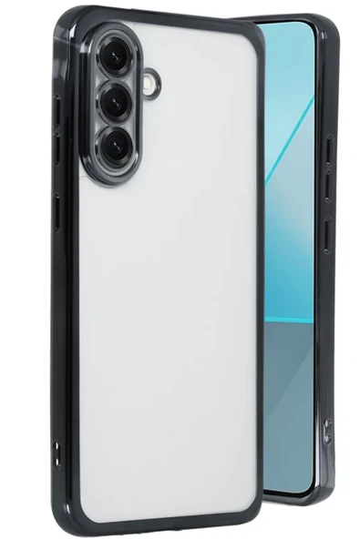 Newface Samsung Galaxy A56 Kılıf Razer Lensli Silikon - Siyah ürün görseli 1